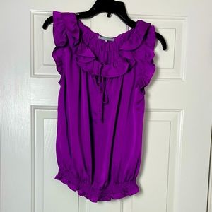Violet & Claire Purple Sleeveless Blouse Tops Size Medium